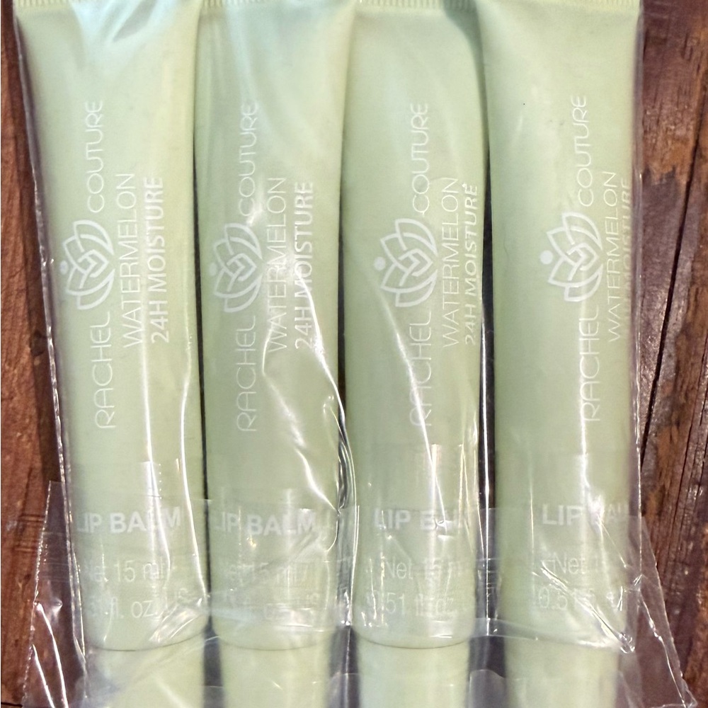 Rachel Couture Watermelon Lip Balm - Green Pack of 4
